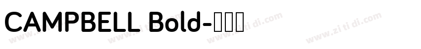 CAMPBELL Bold字体转换